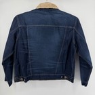 Wrangler Denim Jacket Mens Xl Blue Sherpa Lined Trucker 112338575 Western Rugged