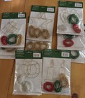 Lot Of 9 Kits  18 Ornaments - Heirlooms Ornament Beading Kit Nos Free Shipping