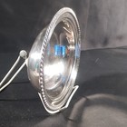 Sterling Silver  925 Oval Platter Tray With Elegant Beaded Edge  Classic Design