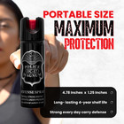 4 Police Magnum Pepper Spray 3 Ounce Twist Lock Safety Personal Defense Security