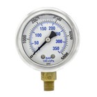 Liquid Filled Lower Mount Pressure Gauge With 2  Dial  0-5000 Psi  1 8  Male Npt
