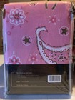 Hi End Accents Pink Paisley Curtains 84x48 Inches Nip
