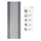 Custom Size Anti Slip Backing Gray Bordered Design Runner Rug Carpet