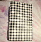 Carpe Diem Black white Gingham Journal Cover W  Inserts Blank Journals
