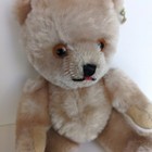 Vintage Mohair Teddy Bear Light Brown Jointed Small 11in