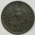 1832 Nova Scotia Half Penny Token Extremely Fine Xf Coin  Details  20055