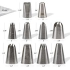 Cake Decorating Icing Piping Tip Set decorating Tips Stainless Steel Plus Bags