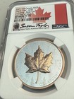 2025 Canada Maple Pulsating Rose Gold Gild 1 Oz Silver Ngc Pf70 Reverse Proof