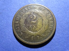1864 Large Motto Two Cent  Ag Details