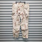 Vtg Desert Storm Camo Mens Xl Long Military Combat Cargotrousers Double Knee Usa