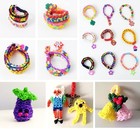 6000-pack Loom Bands Making Kit 50pcs S-clips10-hooks colorful Bands Refill K   