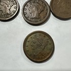 1848 51 52 53 54 Large Cents Vg   Nice Details Nice Eye Appeal