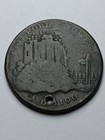 1795 Great Britain York Clifford s Tower Halfpenny Token  holed 