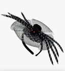 Tasha 3d Spider Fascinator Headband Black Os Halloween Nwt