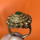 Extremely Very Rare Ancient Roman Bronze Ring Vintage Multi Stones Stunning