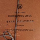 Vtg 1940 Star Identifier H o  No 2102-b W folder - U s  Navy Hydrographic Office
