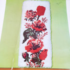Leewards Mini Latch Hook Wall Hanging Poppy   Tulip Canvas W o Packaging Nos