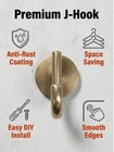 Modern Single Robe Hook Towel Hanger Bath Kitchen Wall Mount Brushed Nickel