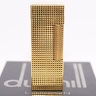 Dunhill Lighter Gold Plate Hobnail Pattern_ultrasonically Cleaned_working