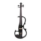 Black 16 Inch Electric Viola Ebony Fittings With Case And Bow