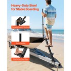 Uimoso Heavy Duty Boat Trailer Steps With Handle  4-step Bottom Mount Design