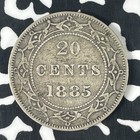 1885 Newfoundland 20 Cents Lot f0414 Silver  Better Date