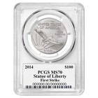 2014  100 1-oz Platinum Eagle Pcgs Ms70 Fs Moy