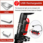 Bike Tail Light Led Bike Rear Light Rechargeable Bicycle Taillight 4 Modes