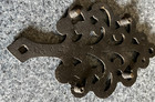    vntg Wilton Cast Iron Family Tree Trivet     Small 5        Black     Signed