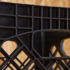  4 Pack  16qt Plastic Heavy-duty Plastic Square Milk Crate Black  fast Shipping 