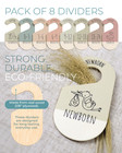 Wooden Baby Closet Dividers  Baby Clothes Organizer  Baby Organizer Size Divider