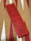 Red Bakelite Cribbage Board From 1930   s