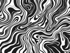 Abstract Fluid Continuous Line Pattern Wall Art Reusable Plastic Stencil - St   