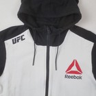 Ufc Reebok Fight Night Walk Out Hoodie Mens Xl Black White Full Zip Sweatshirt