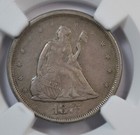 1875 S 20 Cent  Ngc Au53