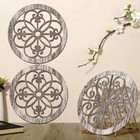 Blulu 3 Pieces Thicken Rustic Wall Decor Farmhouse Wall Art Decor Wood Hangin   
