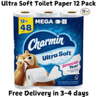 Charmin Ultra Soft Toilet Paper 12 Mega Rolls  224 Sheets Per Roll Fast Shipping