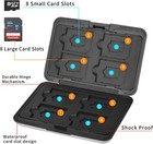 Aluminum Shock Resistant Carrying Box Memory Card Storage Case Holder 8 Slots