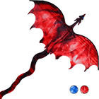 Fiery Dragon 54  Huge Kite For Kids And Adults Easy To Fly Single Line String   