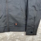Dickies Jacket Men s Small Gray Eisenhower Quilt Lined Full Zip Work Icons