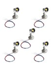 5pcs Model Railway 187 Lamp Warm White Leds Spotlight Flood Lights Ho Scale