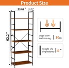 Book Shelf 5 Tier Bookcase Home Office Tall Modern Book Case Storage Organizer