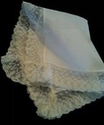 Vintage Lace French Handkerchief Imperfect