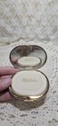 Vintage Gold Tone Brass Powder Compact