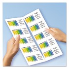 Avery Clean Edge Business Cards Laser 2 X 3 1 2 White 400 box 5877