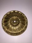 Vintage Brass Sunburst Ceiling Canopy 6    Round Escutcheon Cover Plate