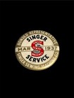 Beautiful Rare 1937 Singer Sewing Machine Service Bonded Rep Pinback Button