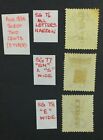 Momen  Malaya Straits Sg  76-78 1884 1 Mint Og H  76    2 Ng Lot  60190