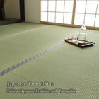 Ikehiko Tatami Mat 100  Japanese Rush Grass Rug Goza Floor Green Igusa Mat 1613