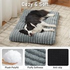 Washable Dog Bed Large Sized Dogs  Deluxe Dog Crate Beds Comfy Fluffy Kennel    
